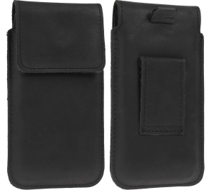 RIC Czarna Kabura Pionowa Na Pasek Spodni Do Telefonu Asus Zenfone 11 Ultra