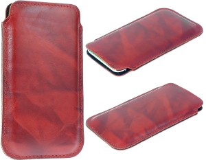 Slim 3C Etui Czerwony Pokrowiec 100% Skóra Do Telefonu Asus Zenfone 11 Ultra