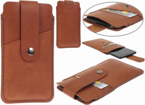 Pokrowiec Portfel Ręcznie Szyty Koniakowy Z Kieszonką Do Telefonu Realme 12+