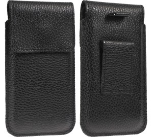 RIC Czarna Groszek Kabura Pionowa Do Paska Spodni Na Telefon Motorola Moto G64