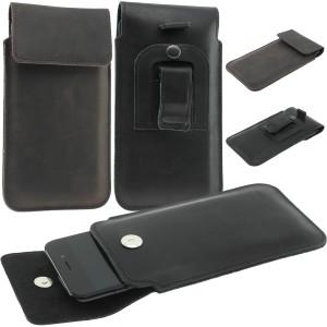 Kabura Flap Vintage Na Pasek do telefonu Motorola Signature